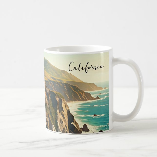 Big Sur California Central Coast Coffee Mug (Right)