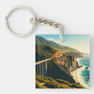 Big Sur California Central Coast Key Ring