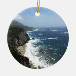 Big Sur California Ceramic Ornament