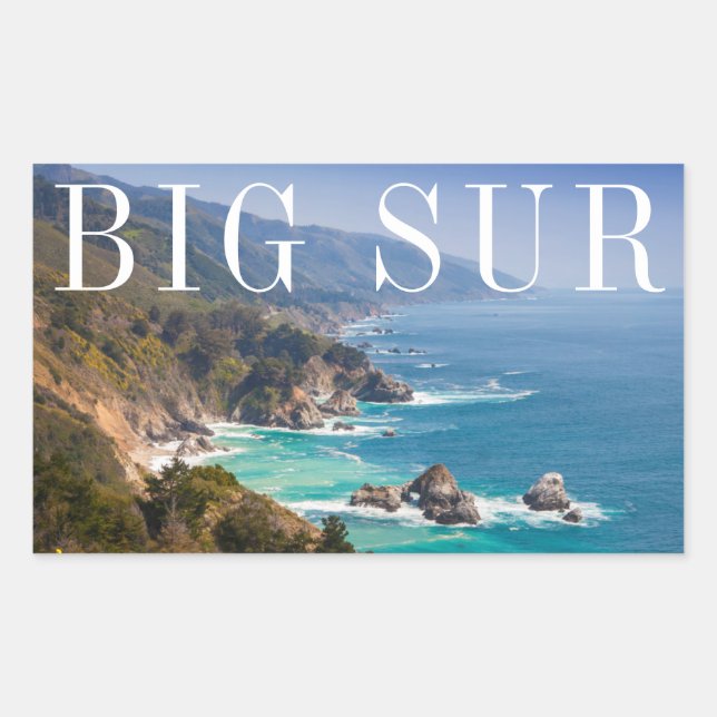 Big Sur California Coast Rectangular Sticker (Front)