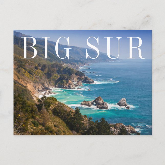 Big Sur California Coast | Thank You Postcard (Front)
