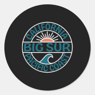 Big Sur California Front And Back Classic Round Sticker
