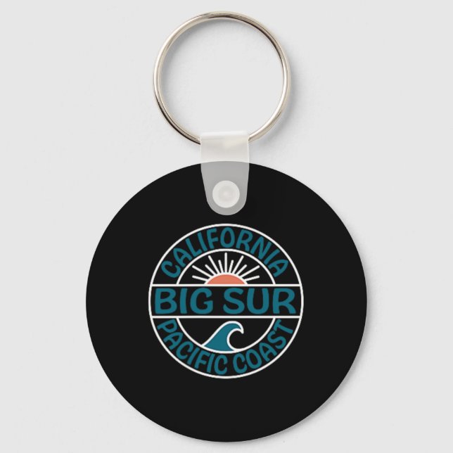Big Sur California Front And Back  Key Ring (Front)