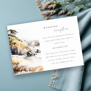 Big Sur, California Landscape Wedding Reception Enclosure Card