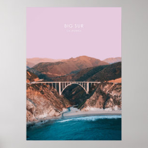 Big Sur, California Travel Artwork Poster