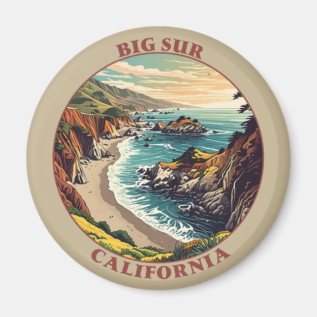 Big Sur California USA Magnet (Front)
