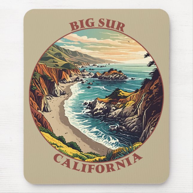Big Sur California USA Mouse Pad (Front)