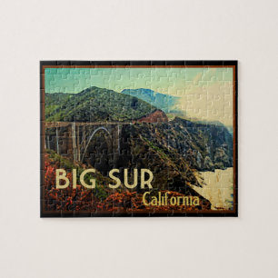 Big Sur California Vintage Jigsaw Puzzle