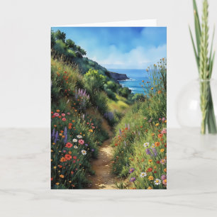 Big Sur California Watercolor Stationery Card
