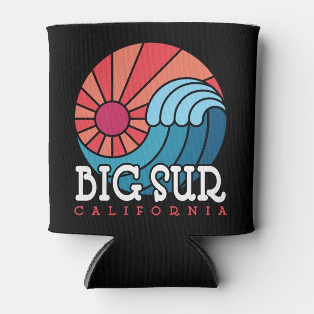 Big Sur California Wave Can Cooler (Front)
