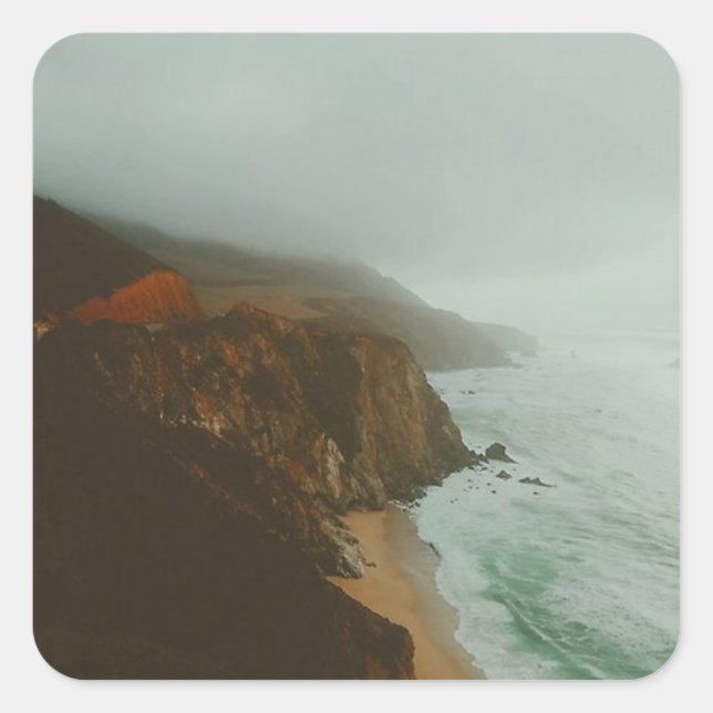 Big Sur Exploring Square Sticker (Front)