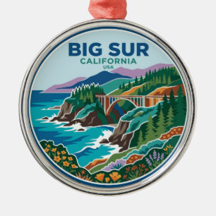 Big Sur USA Metal Ornament