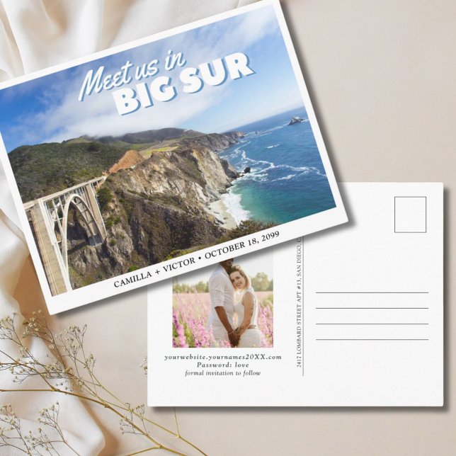 Big Sur Wedding Bixby Save the Date Postcard (Big Sur Wedding Bixby Save the Date Postcard
)