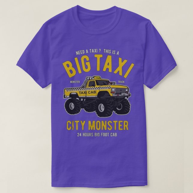 Big Taxi city monster T-Shirt (Design Front)