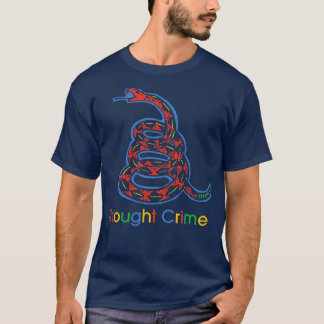 Big Tech Thought Crime Gadsden Snake T-Shirt