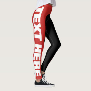 Big Text Customisable/Personalise Leggings
