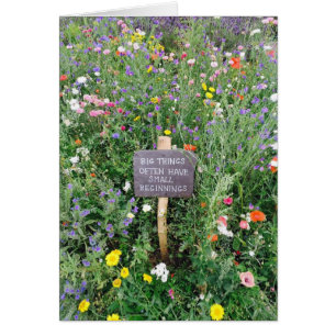 Big Things Small Beginnings Card