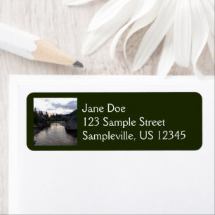 Big Thompson River at Sunrise Return Address Label