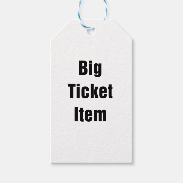 Big Ticket Item Gift Tags (Front)