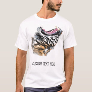 Big Tiger Animal Drawing Collection -Add Your Text T-Shirt