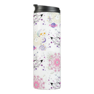 Big Time and Space Mandala Patchwork Pattern  Ther Thermal Tumbler