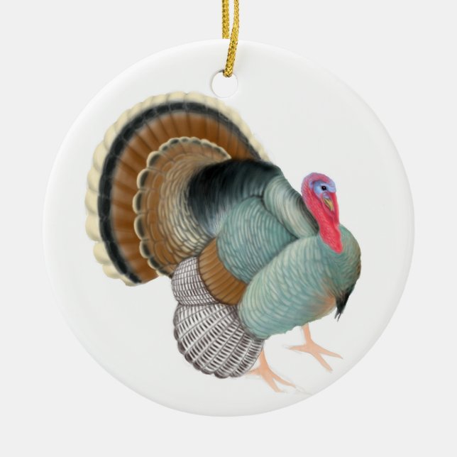 Big Tom Turkey Ornament (Front)