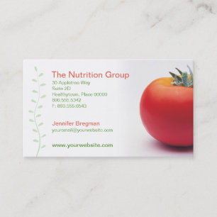 Big Tomato Nutritionist Business Card