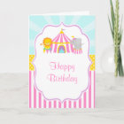Big Top Circus Carnival Birthday in Pink Birthday