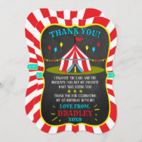 Big Top Circus Carnival Chalkboard 1st Birthday