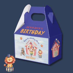Big Top Circus Carnival Fifth Birthday  Favour Box
