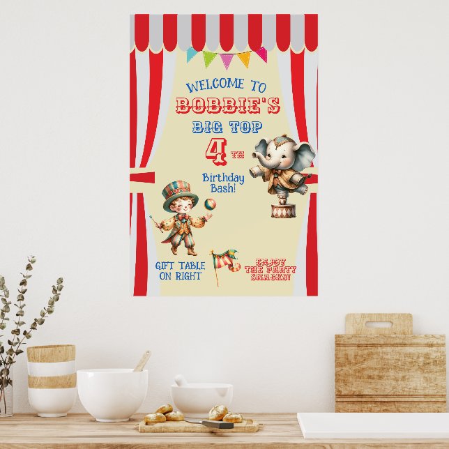 Big Top Circus Poster (Kitchen)