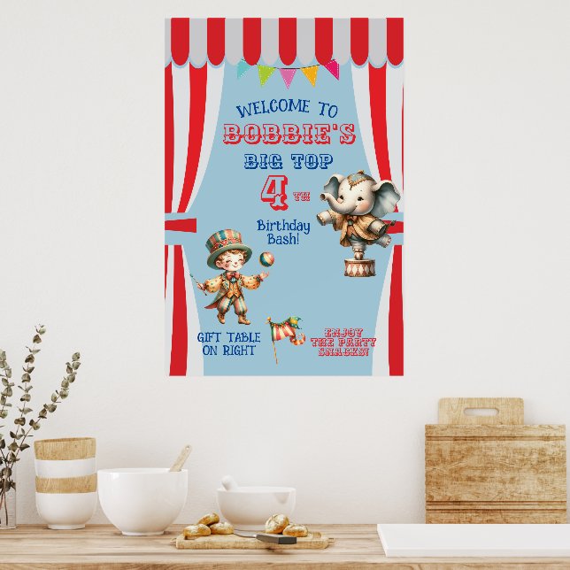 Big Top Circus Poster (Kitchen)