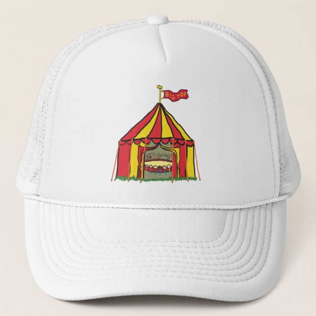Big Top Circus Tent Trucker Hat (Front)