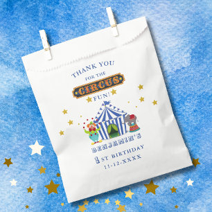 Big Top Come One Come All 1st Birthday Circus Favour Bag