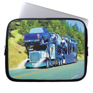 Big Truck and Highway Art for Lorry-lovers Laptop Sleeve