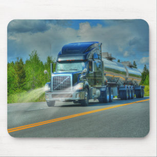 Big Truck and Highway Art for Lorry-lovers Mouse Pad