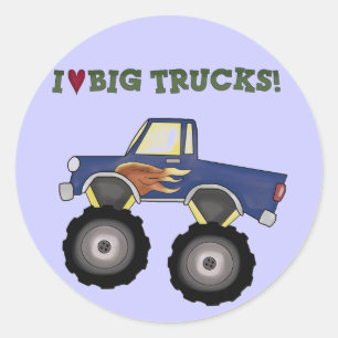 Big Trucks Theme Fun Stickers