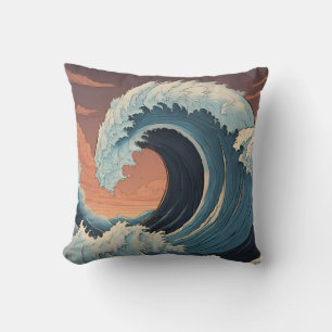 Big Tsunami Wave Cushion
