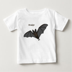 Big vampire bat cartoon illustration baby T-Shirt
