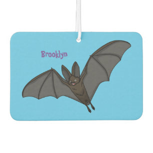 Big vampire bat cartoon illustration car air freshener