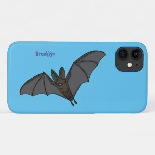 Big vampire bat cartoon illustration iPhone 11 case