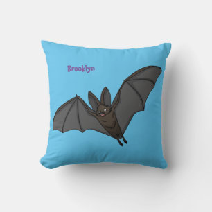 Big vampire bat cartoon illustration  cushion