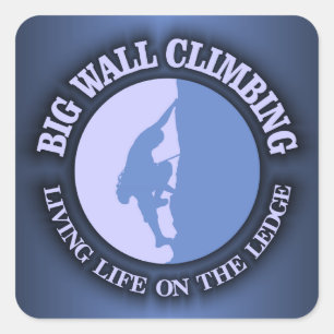 Big Wall Climbing Square Sticker