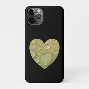 Big Water Droplets In A Heart iPhone 11 Pro Case