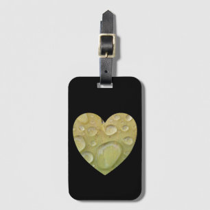 Big Water Droplets In A Heart Luggage Tag