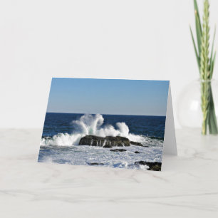 Big Wave Greeting Card, Bible Quote Card