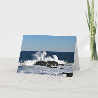 Big Wave Greeting Card, Blank Inside Card