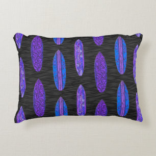 Big Wave Hawaiian Surfboards Decorative Cushion