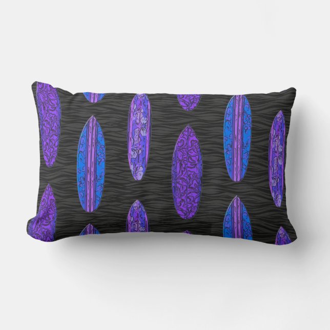 Big Wave Hawaiian Surfboards Lumbar Cushion (Front)