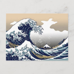 Big Wave Japanese Art Postcard